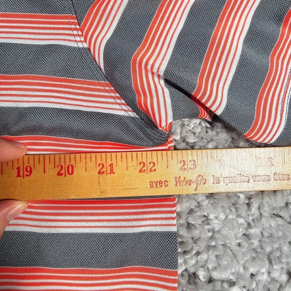 Nike Golf Men Dri Fit Striped Polo Shirt Size Large Performance Athletic Weekend - Picture 9 of 11